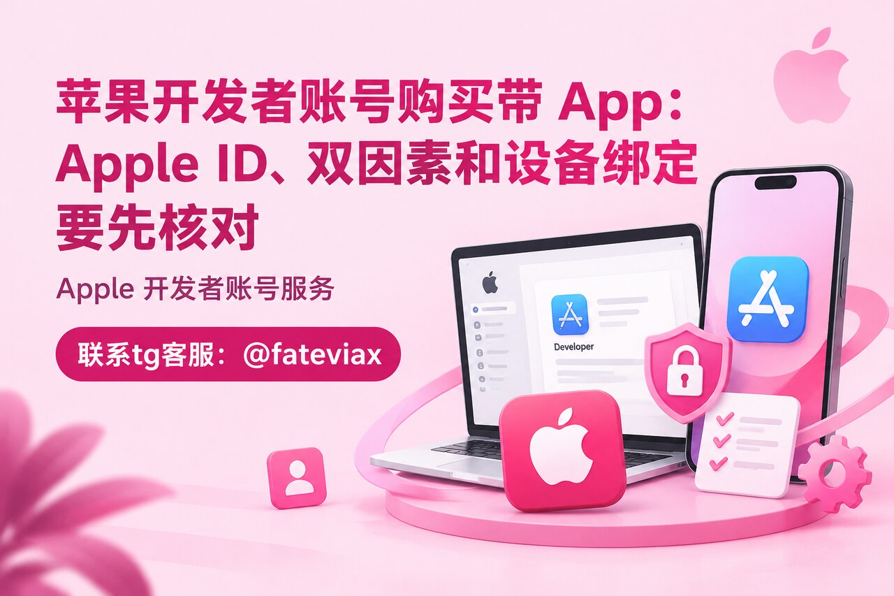 苹果开发者账号购买带 App：Apple ID、双因素和设备绑定要先核对