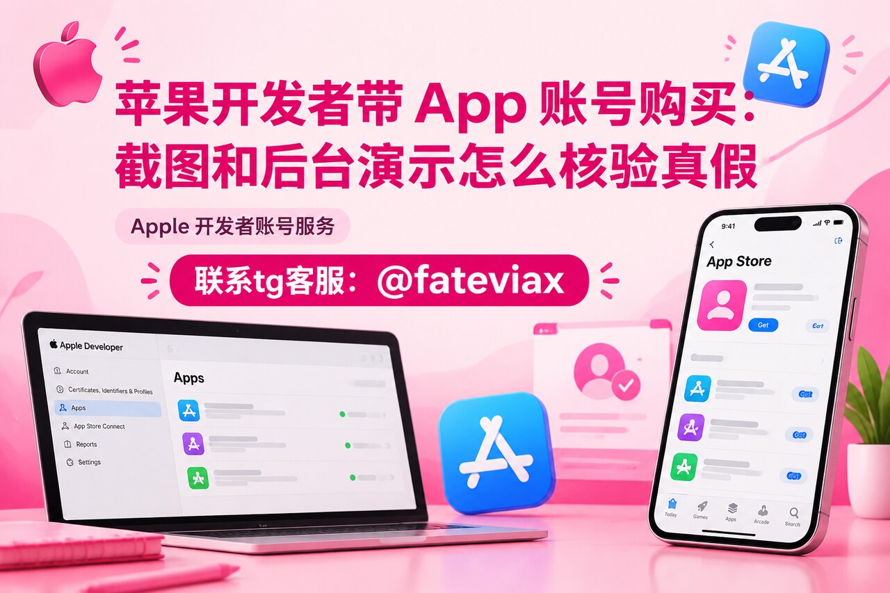 苹果开发者带 App 账号购买：截图和后台演示怎么核验真假