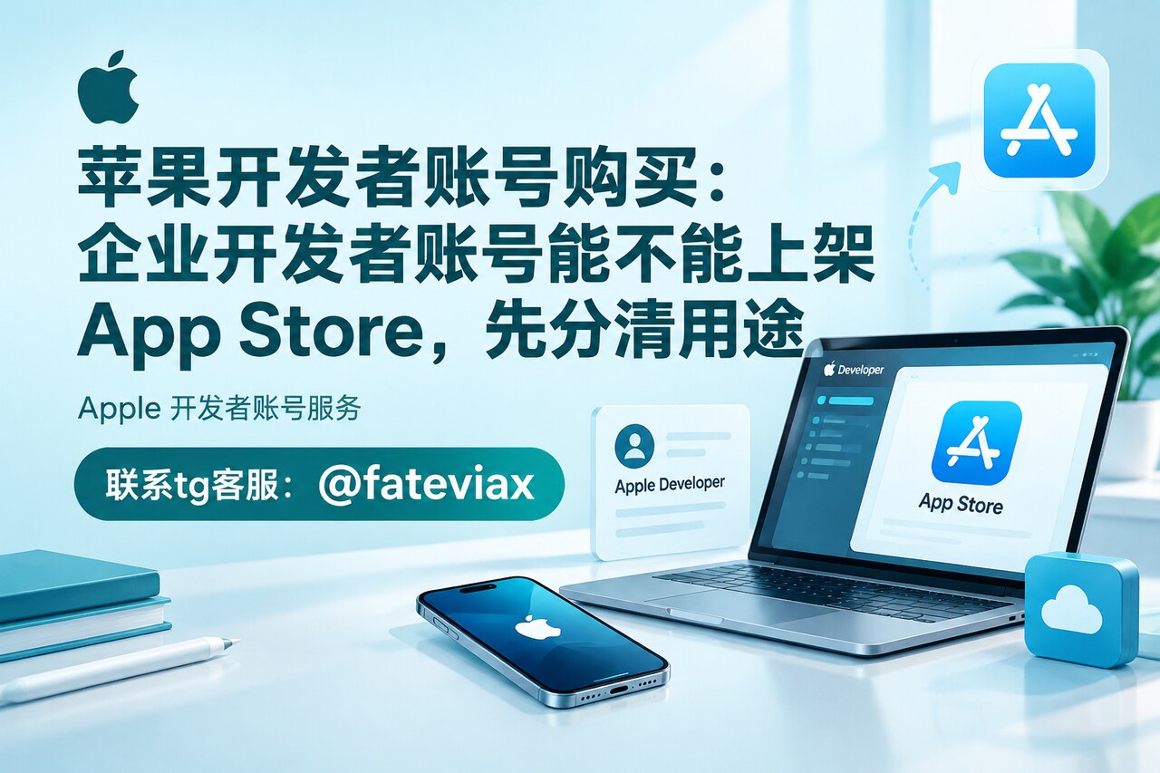 苹果开发者账号购买前对比企业开发者账号与标准开发者账号的用途差异