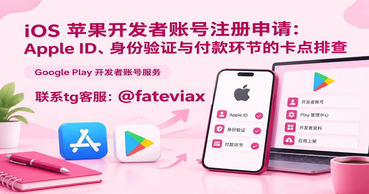 iOS 苹果开发者账号注册申请：Apple ID、身份验证与付款环节的卡点排查