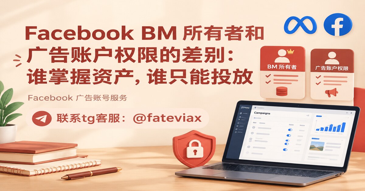 Facebook BM 所有者和广告账户权限的差别：谁掌握资产，谁只能投放