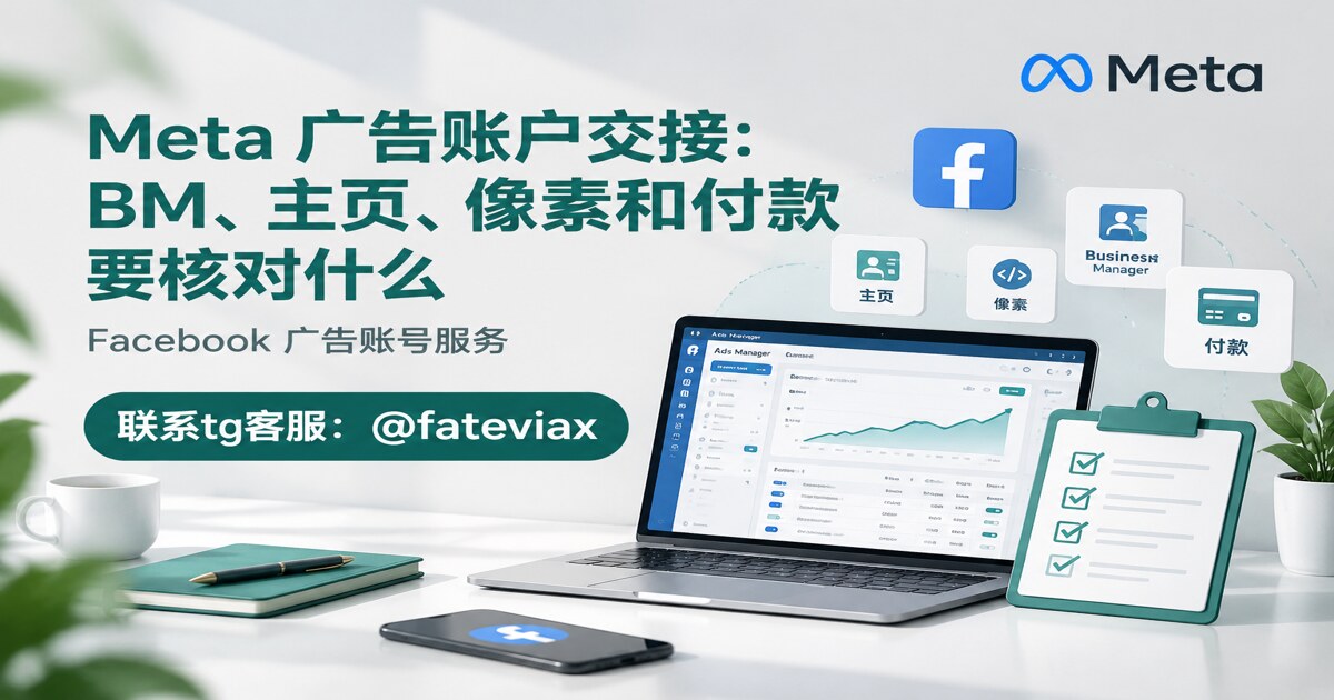Meta 广告账户交接：BM、主页、像素和付款要核对什么