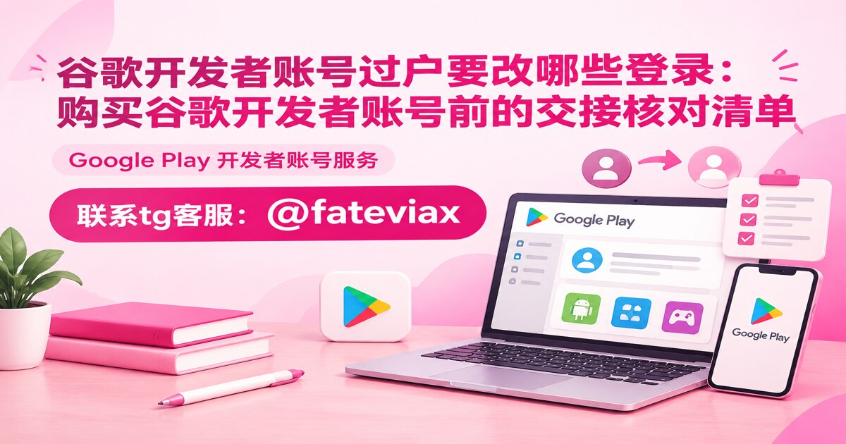 谷歌开发者账号过户要改哪些登录:购买谷歌开发者账号前的交接核对清单