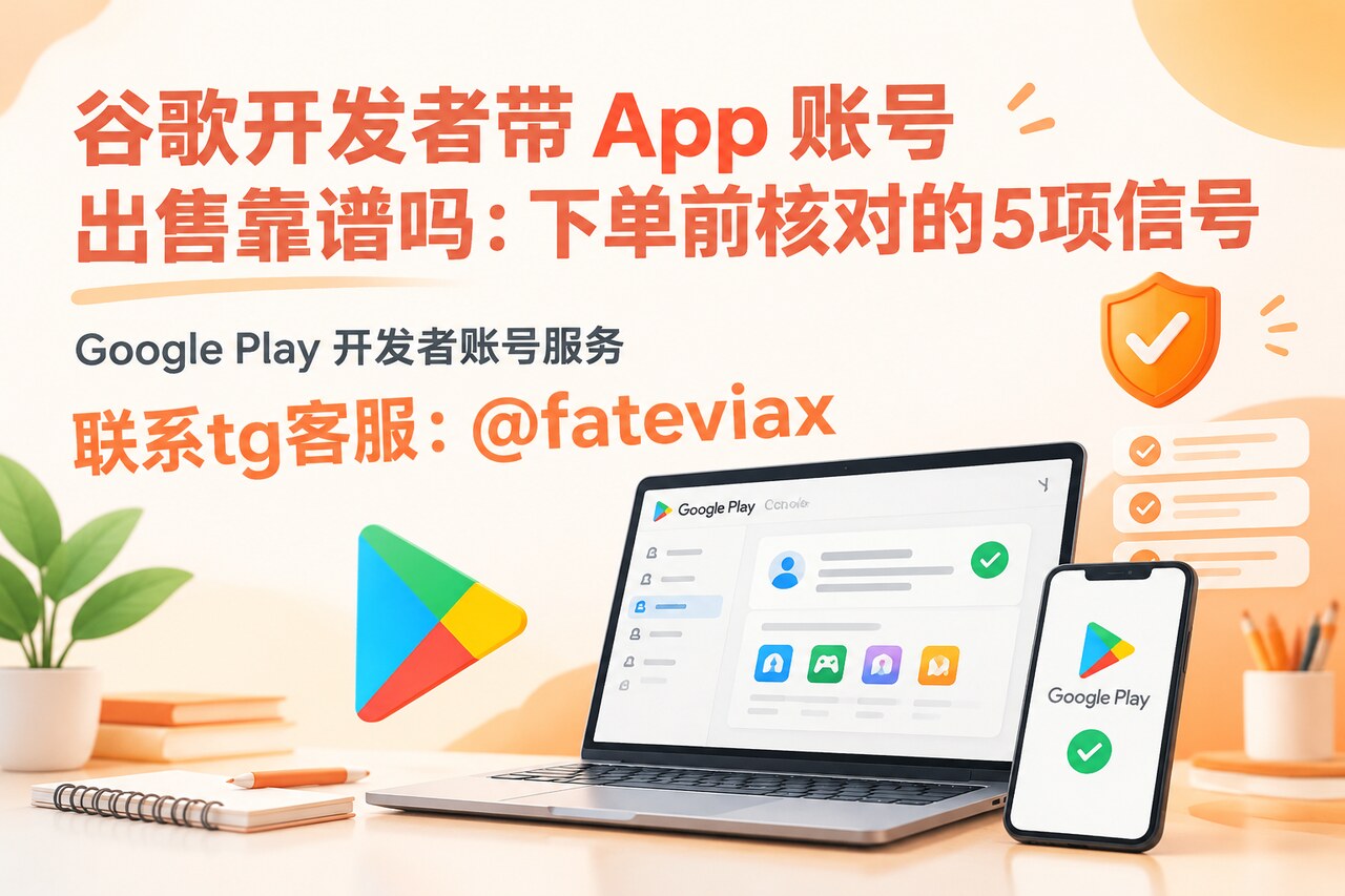 谷歌开发者带 App 账号出售靠谱吗:下单前核对的5项信号