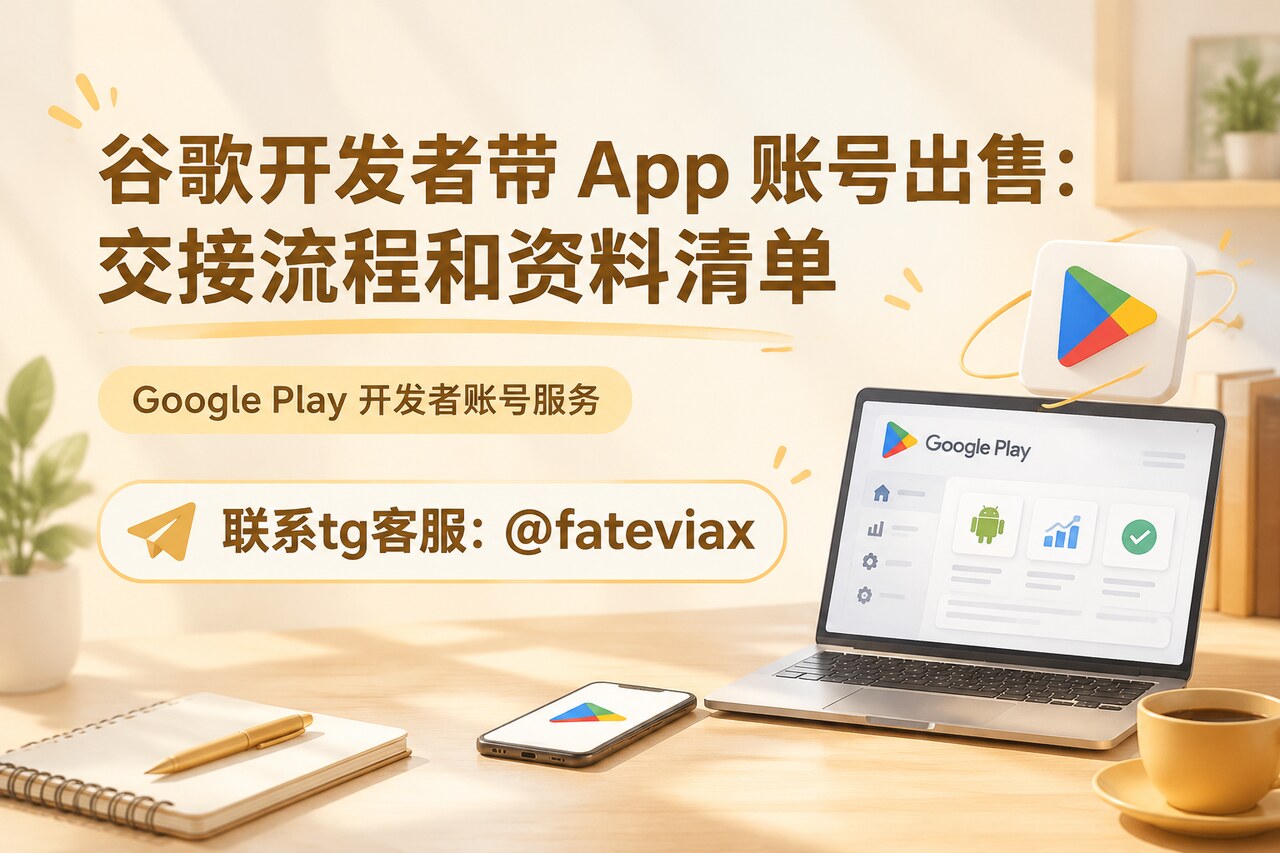 谷歌开发者带 App 账号出售:交接流程和资料清单