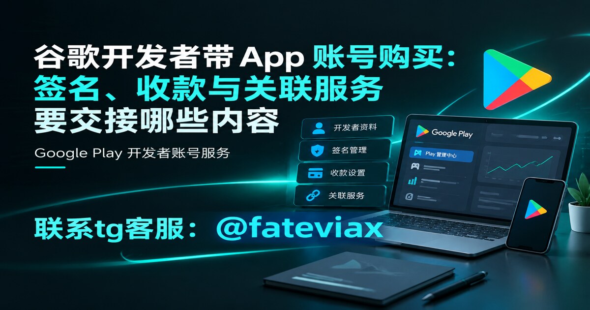 谷歌开发者带 App 账号购买:签名、收款与关联服务要交接哪些内容