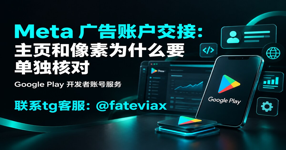 Meta 广告账户交接:主页和像素为什么要单独核对