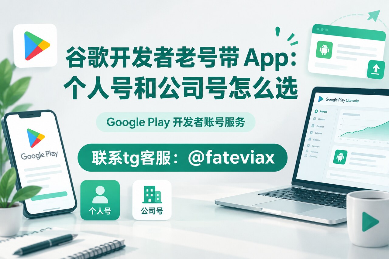 谷歌开发者老号带 App：个人号和公司号怎么选