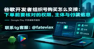 谷歌开发者组织号购买怎么交接：下单前要核对的权限、主体与付款信息