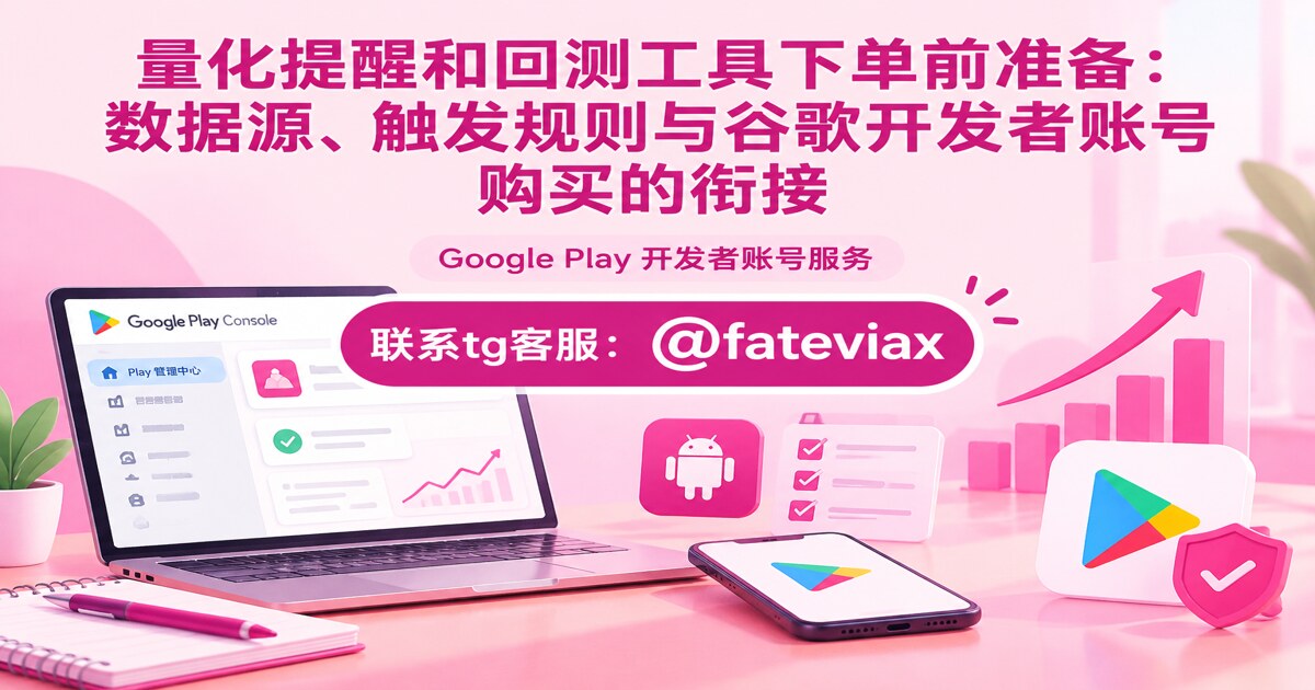 量化提醒和回测工具下单前准备:数据源、触发规则与谷歌开发者账号购买的衔接