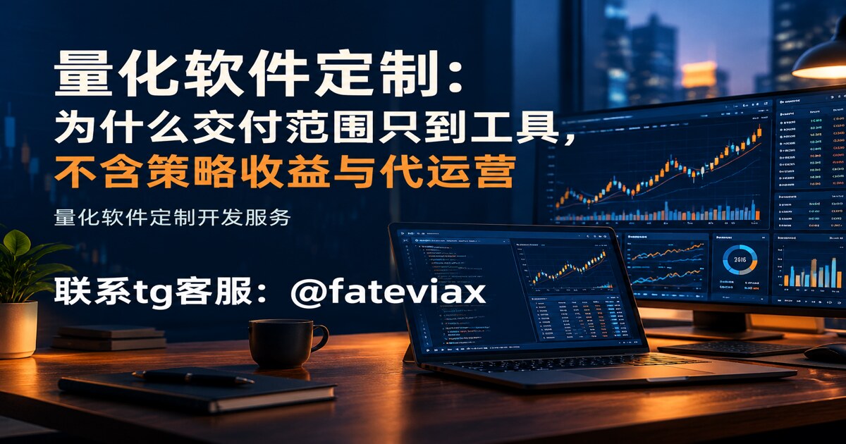 量化软件定制：为什么交付范围只到工具，不含策略收益与代运营